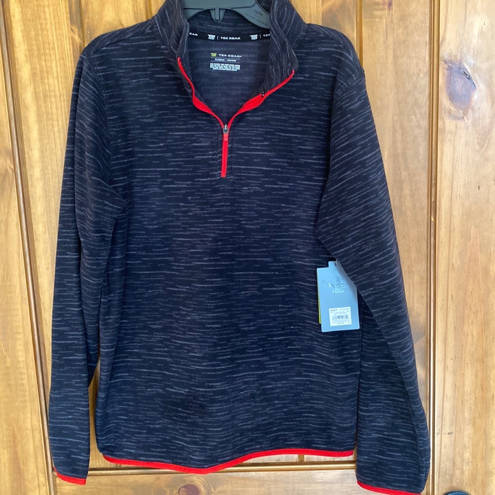 Thick fleece Tek Gear quarter zip pullover. New with tags